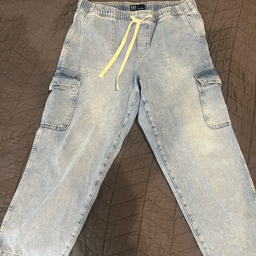 GAP Blue Flare Wide Leg Jeans